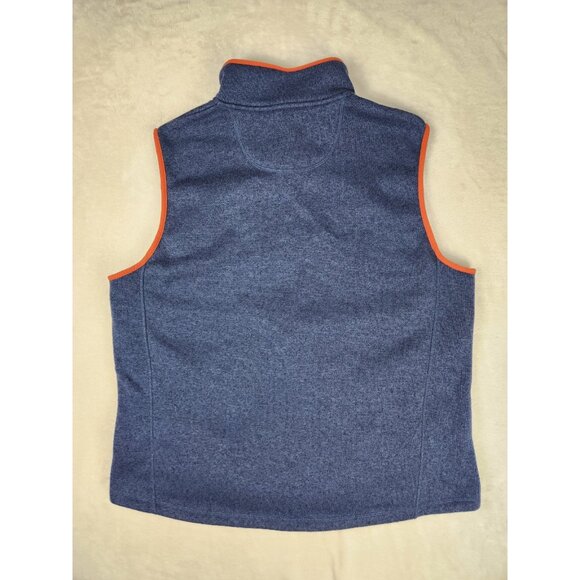 LL Bean Full Zip Vest Men's XL Reg Navy/Orange Slightly Fitted Outdoors Hiking - Picture 7 of 11